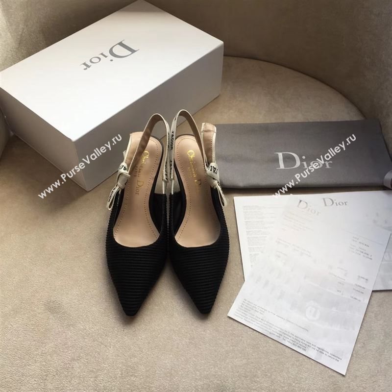 Dior Canvas Slingback With Heel 10cm 190550