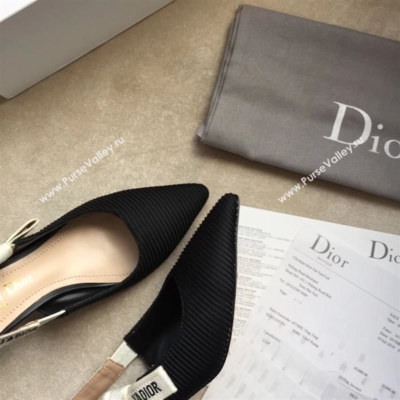 Dior Canvas Slingback With Heel 10cm 190550