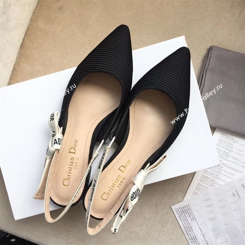 Dior Canvas Slingback Flat 190534