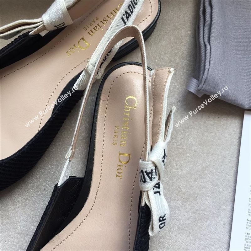 Dior Canvas Slingback Flat 190534