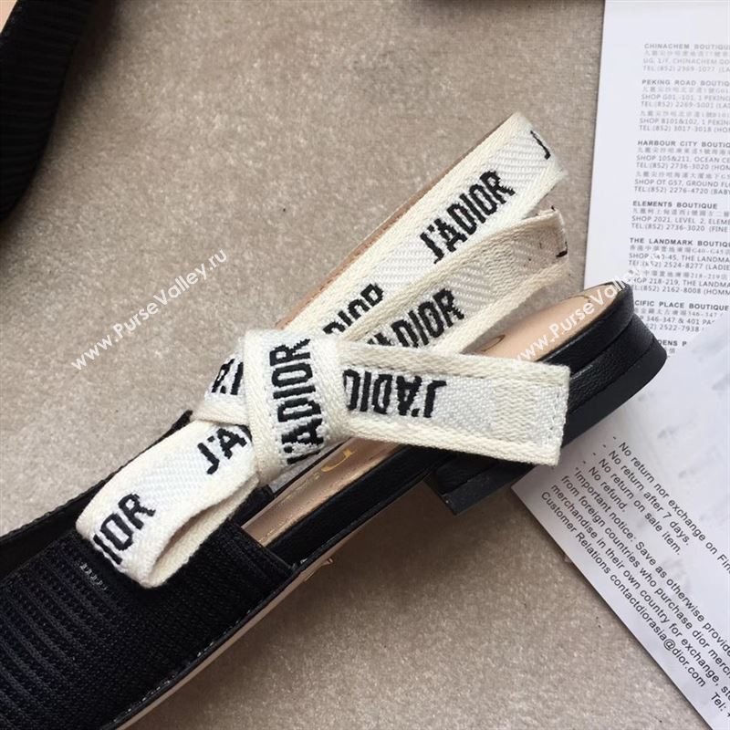 Dior Canvas Slingback Flat 190534