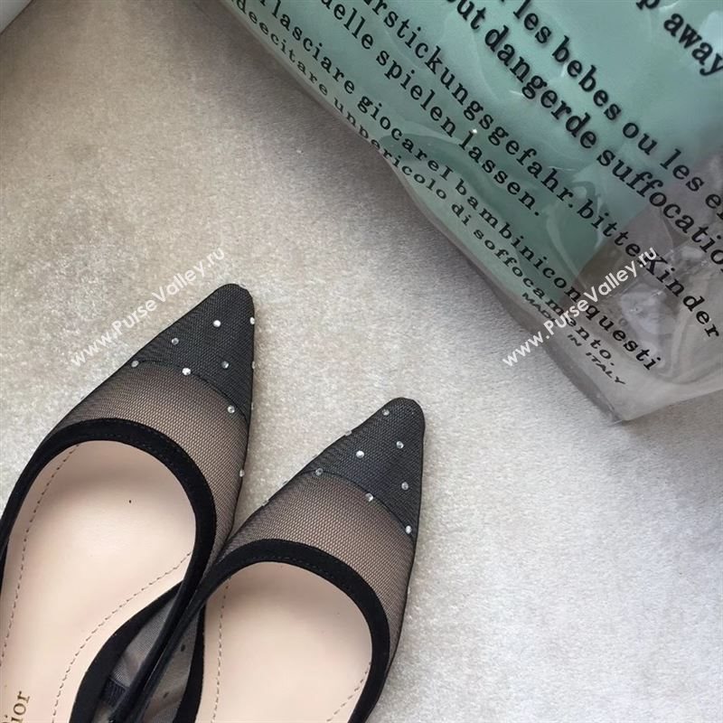 Dior Tulle Slingback Flat 190618