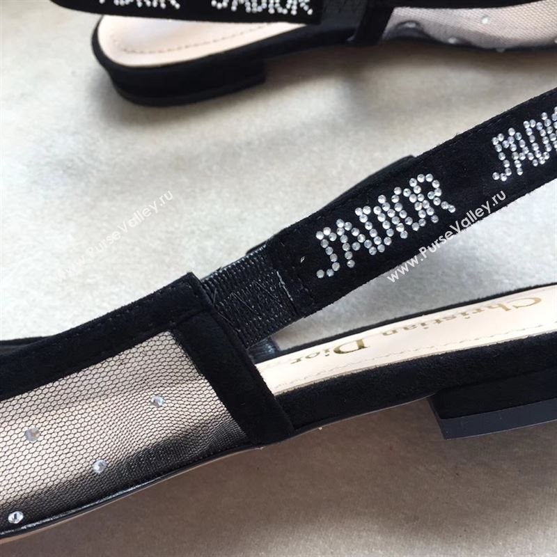 Dior Tulle Slingback Flat 190618