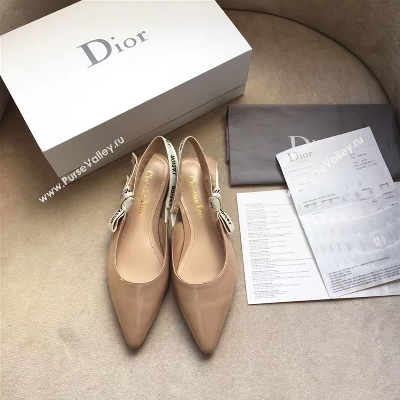 Dior Leather Slingback Flat 190751