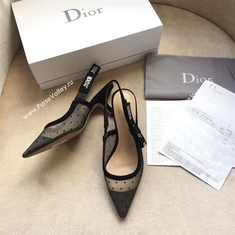 Dior Tulle Slingback With 6.5cm 190657