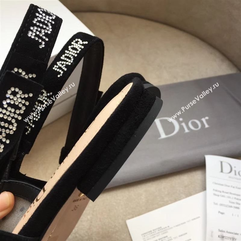 Dior Tulle Slingback Flat 190616