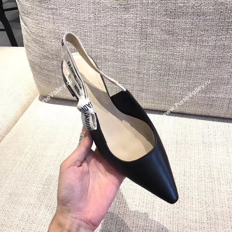 Dior Leather Slingback Flat 190753