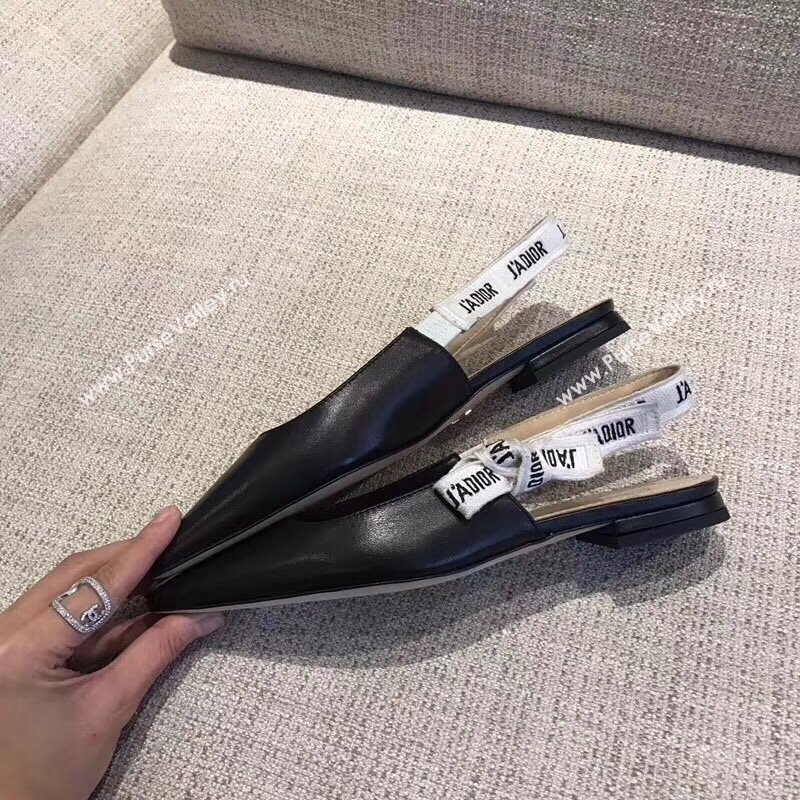 Dior Leather Slingback Flat 190753