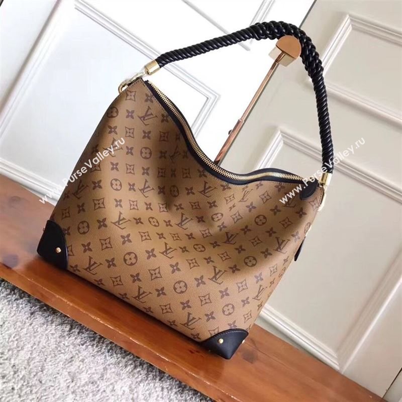 Louis Vuitton triangle softy reverse monogram bag 232584