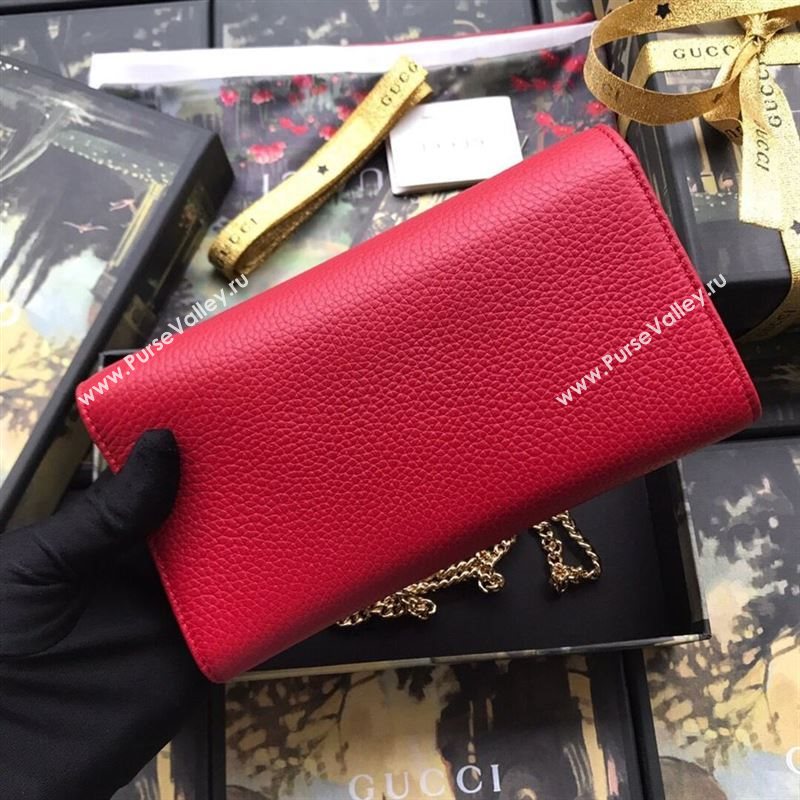 Gucci GG Marmont leather chain wallet 257835