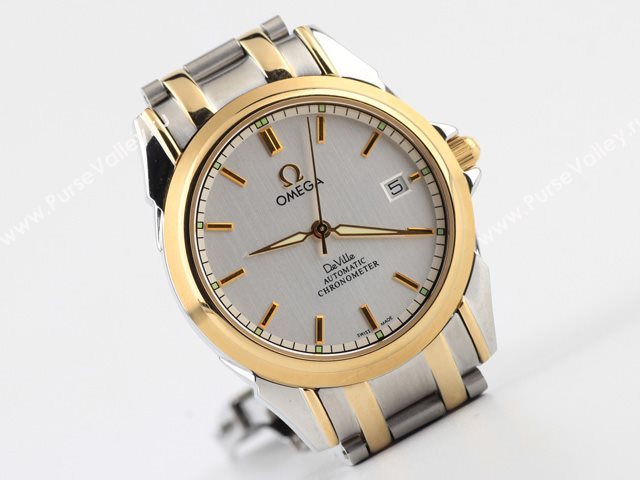 OMEGA Watch OM72 (Swiss ETA2836 Back-Reveal Automatic gold movement)