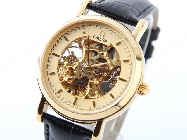 OMEGA Watch De Ville OM535 (Skeleton Automatic golden movement)