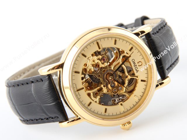 OMEGA Watch De Ville OM535 (Skeleton Automatic golden movement)