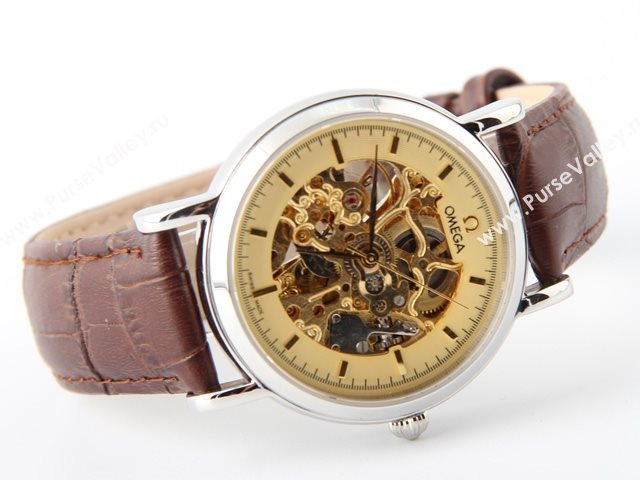 OMEGA Watch OM536 (Skeleton Automatic golden movement)