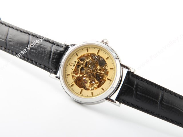 OMEGA Watch OM536 (Skeleton Automatic golden movement)