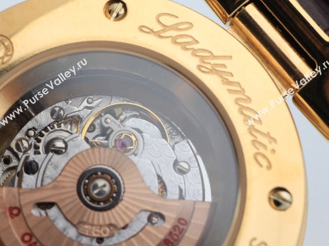 OMEGA Watch OM440 (Woman Swiss ETA2671 Back-Reveal Automatic white rose gold tourbillon movement)