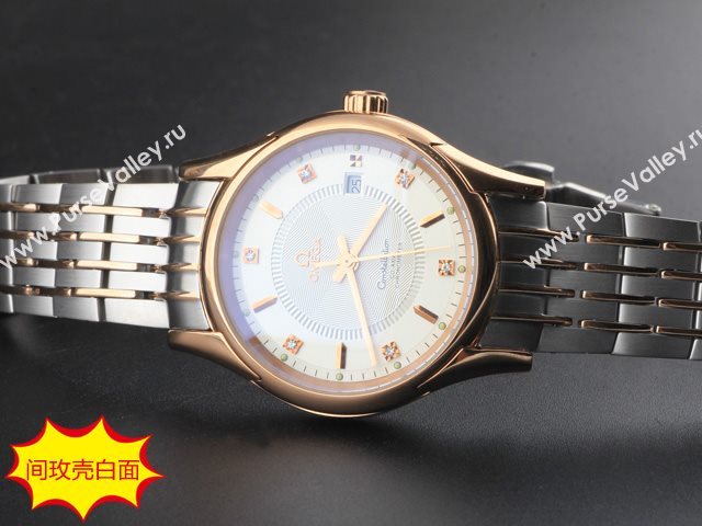 OMEGA Watch De Ville OM550 (Back-Reveal Automatic golden movement)