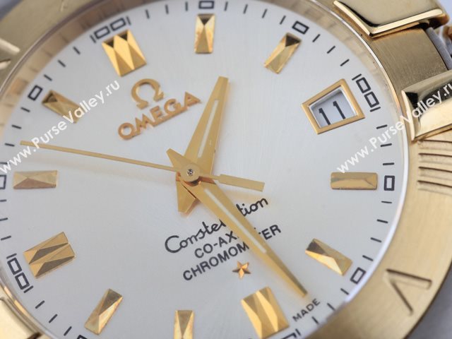 OMEGA Watch OM29 (Large Medium Swiss ETA2836 Back-Reveal Automatic gold movement)