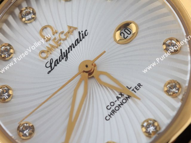 OMEGA Watch OM61 (Woman Swiss ETA2671 Automatic Back-Reveal white gold tourbillon movement)