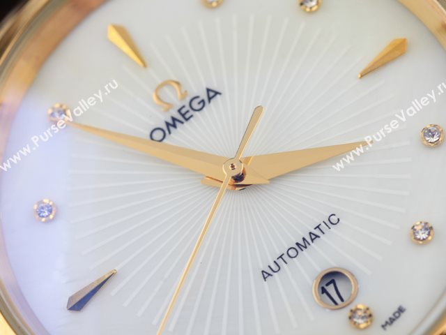 OMEGA Watch OM411 (Neutral Back-Reveal white gold tourbillon movement)