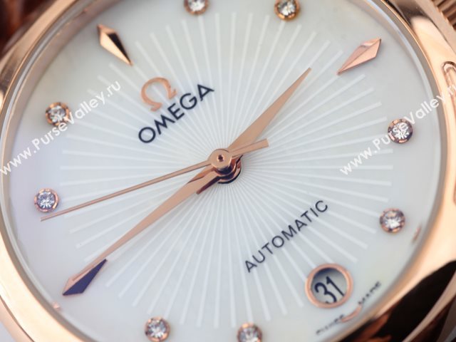 OMEGA Watch OM412 (Neutral Back-Reveal white gold tourbillon movement)