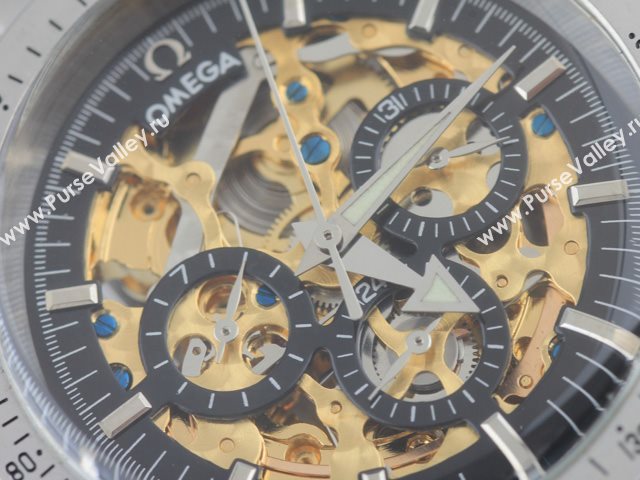 OMEGA Watch OM65 (Skeleton Automatic golden movement)