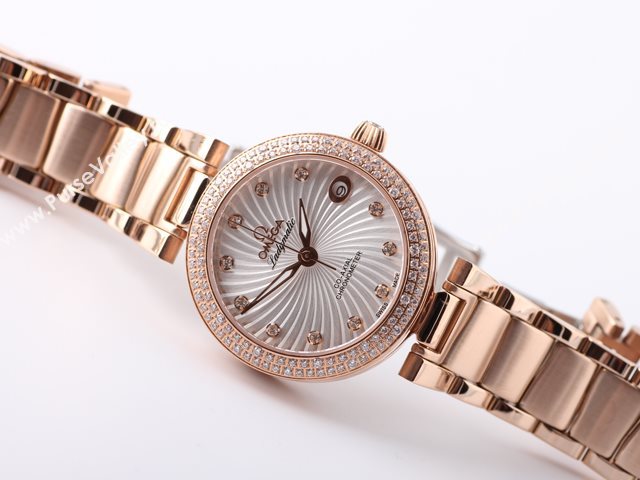 OMEGA Watch Ladymatic OM369 (Women Back-Reveal Automatic tourbillon movement)