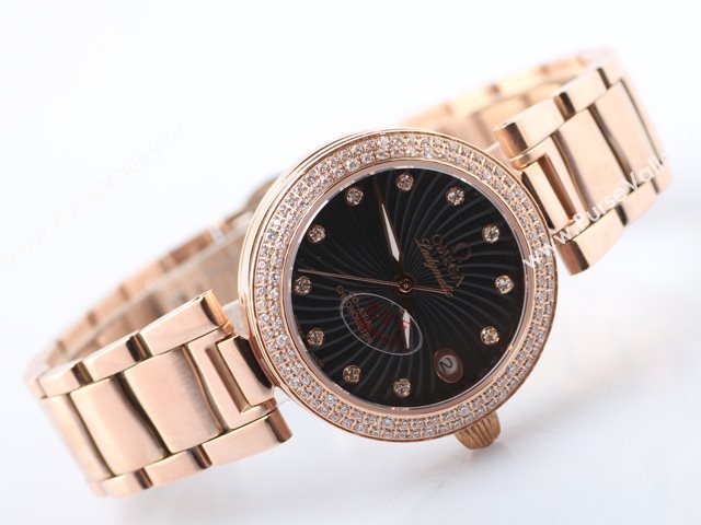 OMEGA Watch Ladymatic OM369 (Women Back-Reveal Automatic tourbillon movement)