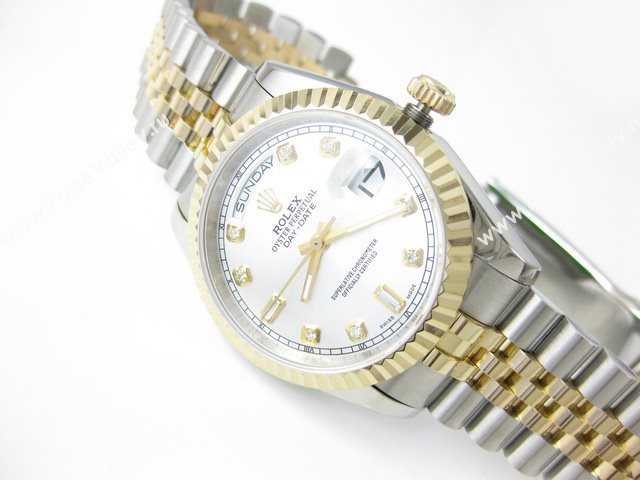 Rolex Watch ROL399 (Swiss white carve patterns Automatic movement)