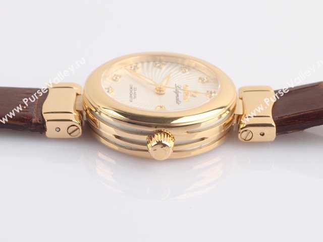 OMEGA Watch OM440 (Woman Swiss ETA2671 Back-Reveal Automatic white rose gold tourbillon movement)