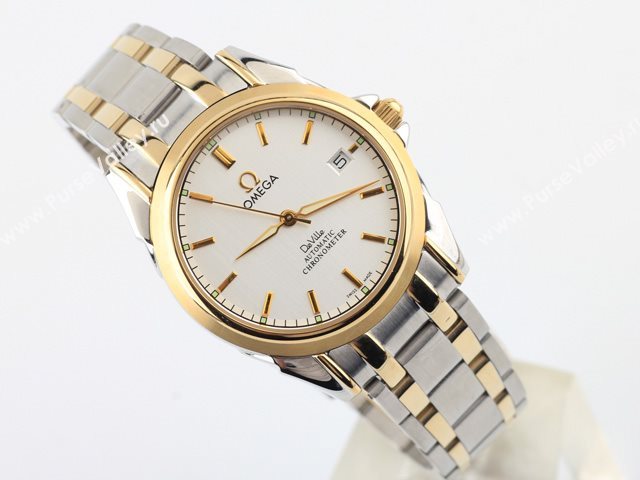 OMEGA Watch OM72 (Swiss ETA2836 Back-Reveal Automatic gold movement)