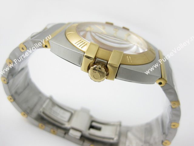 OMEGA Watch OM29 (Large Medium Swiss ETA2836 Back-Reveal Automatic gold movement)