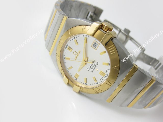 OMEGA Watch OM29 (Large Medium Swiss ETA2836 Back-Reveal Automatic gold movement)