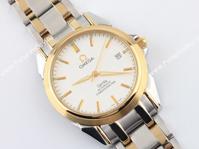 OMEGA Watch OM72 (Swiss ETA2836 Back-Reveal Automatic gold movement)