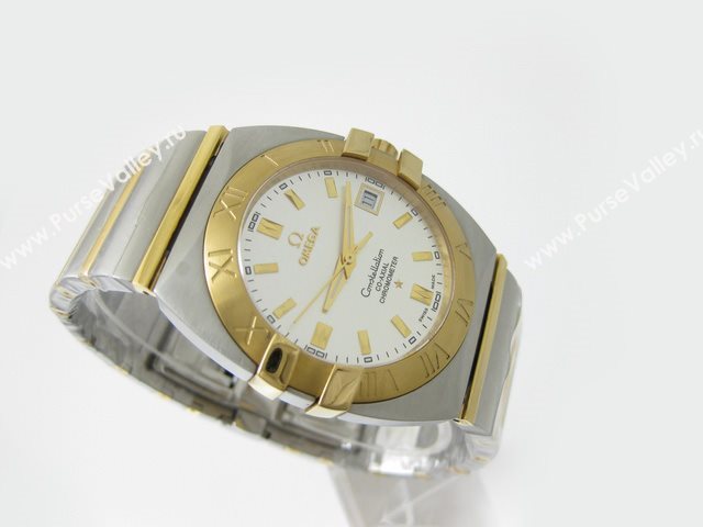 OMEGA Watch OM29 (Large Medium Swiss ETA2836 Back-Reveal Automatic gold movement)