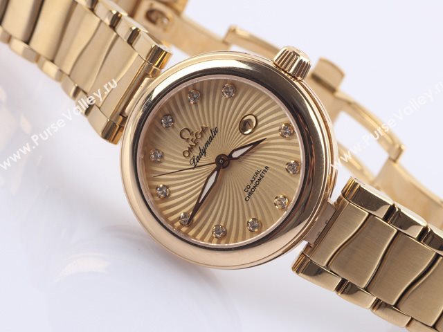 OMEGA Watch OM61 (Woman Swiss ETA2671 Automatic Back-Reveal white gold tourbillon movement)