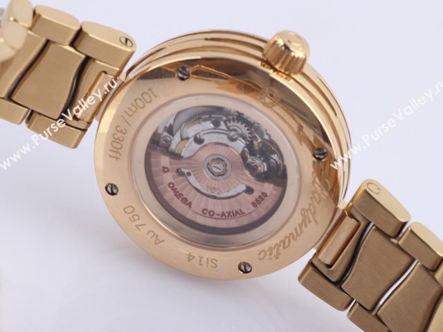 OMEGA Watch OM61 (Woman Swiss ETA2671 Automatic Back-Reveal white gold tourbillon movement)