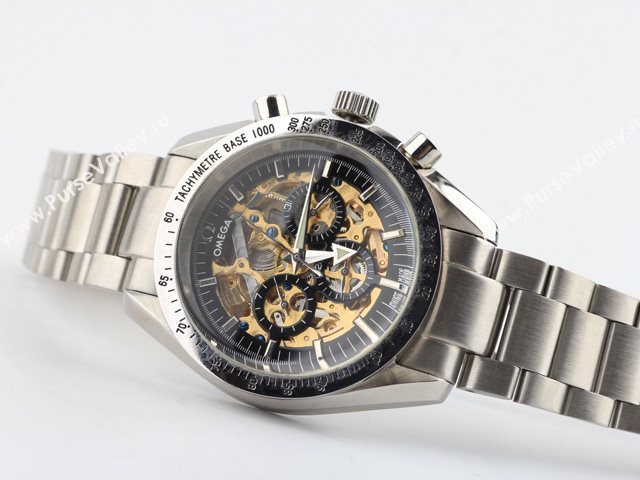 OMEGA Watch OM65 (Skeleton Automatic golden movement)