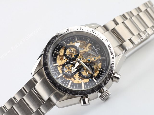 OMEGA Watch OM65 (Skeleton Automatic golden movement)
