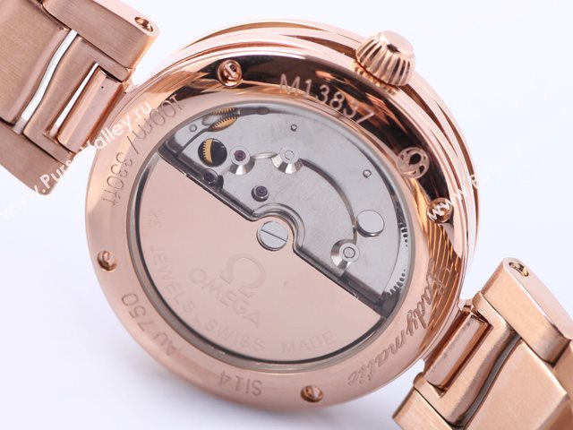OMEGA Watch Ladymatic OM398 (Women Back-Reveal Automatic tourbillon movement)
