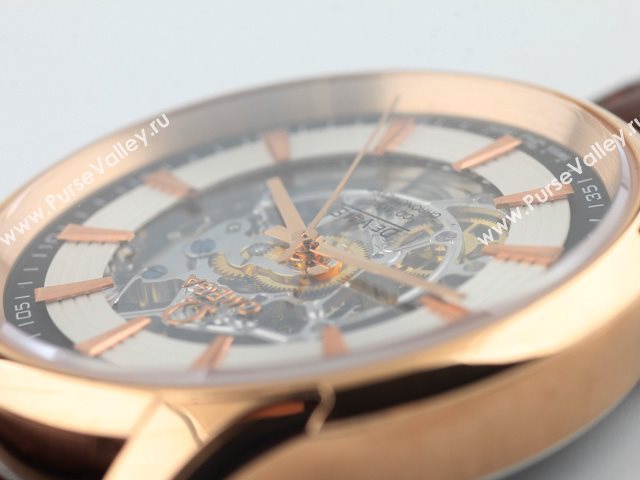 OMEGA Watch OM444 (Swiss Skeleton Automatic white gold tourbillon movement)