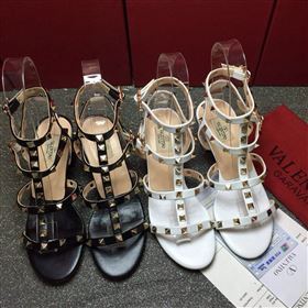 Valentino sandals heels stud gold shoes 3986
