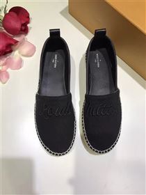 LOUIS VUITTON LV black flat shoes 3936