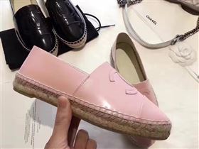 Chanel paint lambskin pink flat shoes 3939