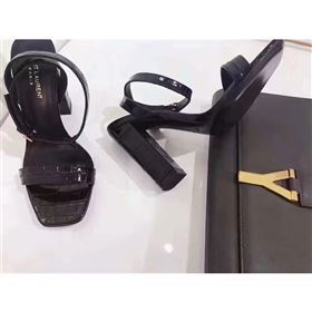 YSL heels black sandals shoes 4047