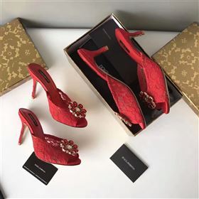 Dolce Gabbana D&G heels red shoes 4054