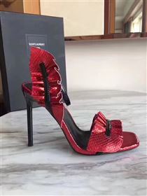 YSL heels wine sandals shoes 4071