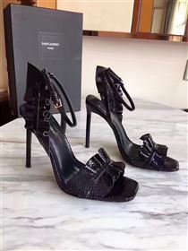 YSL heels black sandals shoes 4072