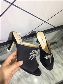 Attico heels black sandals shoes 4087