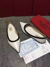 Valentino cream sandals stud flats shoes 4018